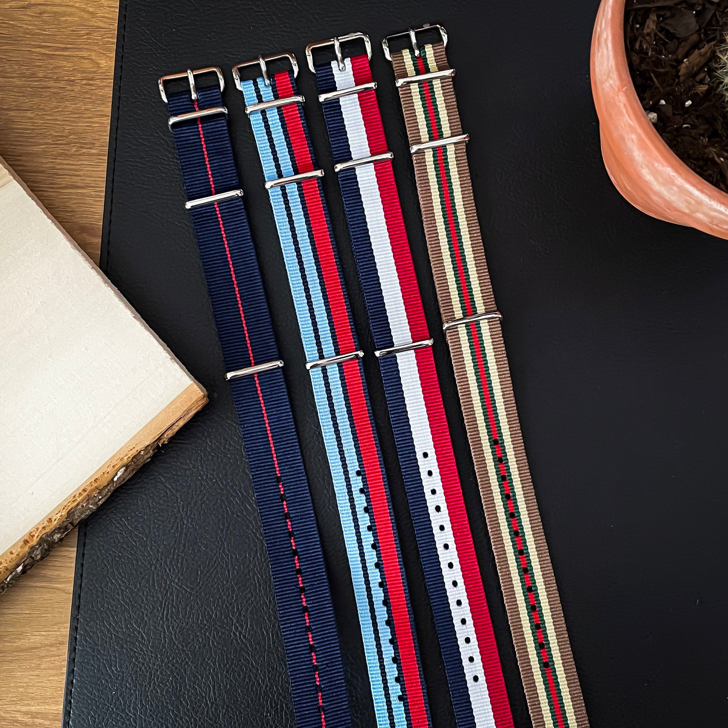 Striped Nylon Straps