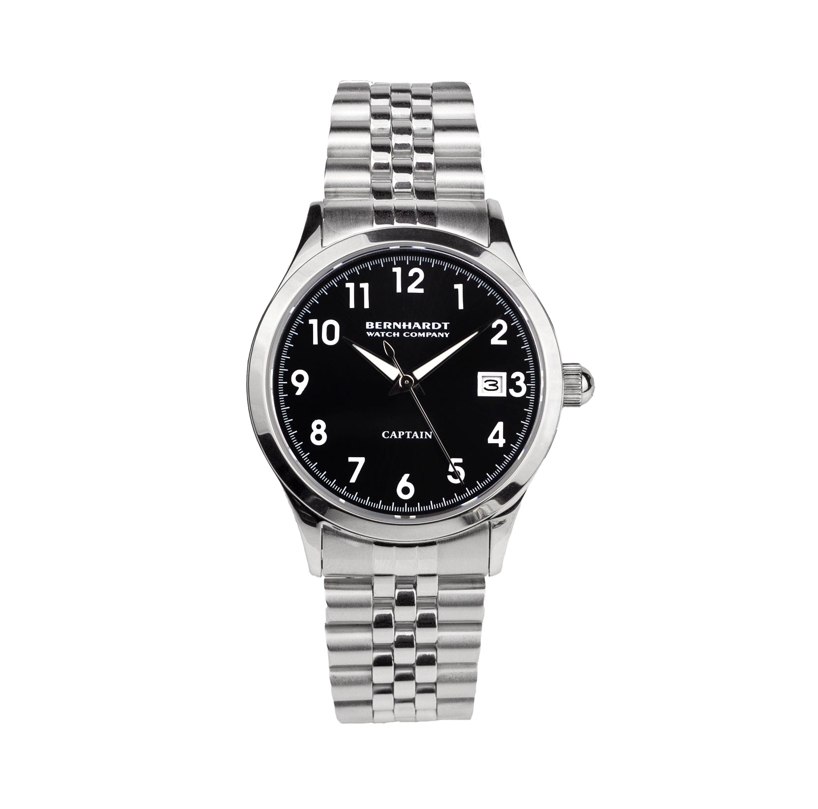 Captain's Watch - Black/Silver